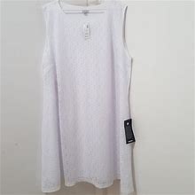 Avenue Dresses | Avenue White Lace Overlay Dress 22/24 | Color: White | Size: 22