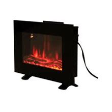 Orren Ellis Monico 24" Wall Mounted Electric Fireplace, Glass In Black | 24 H X 20 W X 8 D In | Wayfair 0D001097b9d6a2451e4ed45b232c81ea