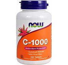 Now C-1000 With Rose Hips 100 Tablets
