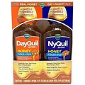 Vicks Dayquil & Nyquil Honey Cough, Cold And Flu Medicine, 12 Oz Each
