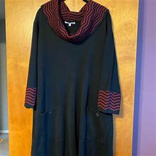 Studio One Dresses | Cowl Neck Sweater Dress Size 3X | Color: Black | Size: 3X