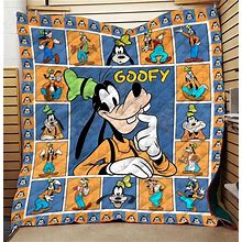 Disney Goofy Christmas Gift Personalized, Goofy Gift For Fan, Goofy Quilt Blanket