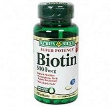 Nature's Bounty - Biotin Supplement - 5000 Mcg Strength - Softgel - 60 Per