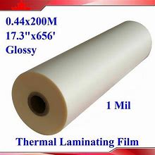 Glossy Bopp Film 17.3"X656' UV 1Roll Luster Thermal Laminating Film Laminator