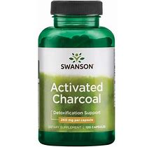 Swanson Digestive Health Treatments Activated Charcoal 260 Mg 120 Caps