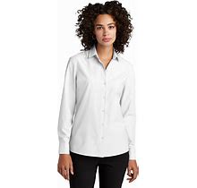 Mercer+Mettle MM2001 Women's Long Sleeve Stretch Woven Shirt In White Size 2XL | Cotton/Polyester/Spandex
