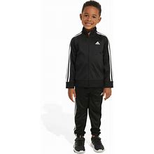 Adidas Little Boys Tricot Jacket And Jogger Pants, 2-Piece Set - Black