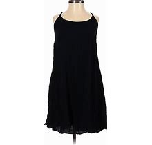 Wild Fable Casual Dress - A-Line Scoop Neck Sleeveless: Black Solid Dresses - Women's Size Small