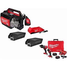 MX FUEL Lithium-Ion Cordless Briefcase Concrete Vibrator Kit With M18 FUEL Hammer Drill And Impact Driver Combo Kit