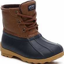 Sperry Port Duck Boot Kids' | Boy's | Navy | Size 12 Youth | Boots | Duck | Winter