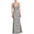 Dress The Population Women's Karen Plunging Lace Gown