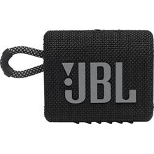 JBL - GO3 Portable Waterproof Wireless Speaker - Black