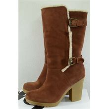 NEW IN BOX Womens Nine West Marcela Brown Boots Size 9