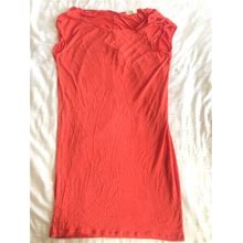 Lolly Orange Knit Sleeveless Knee Length Dress Size Medium Cute