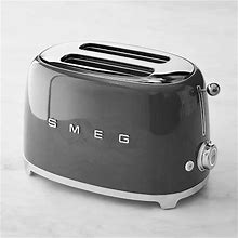 SMEG 2-Slice Toaster, Slate Grey | Williams Sonoma