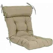 Indoor/Outdoor High Back Chair Cushion,Spring/Summer Seasonal Beige