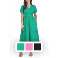 French Connection Ladies Puff Sleeve Maxi Dress Green XS