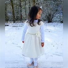 Youngland Dresses | Cream Lace Dress | Color: Cream/White | Size: 5G