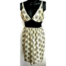 Milly Dresses | An Original Milly Ivory/Black Halter Dress Mini | Color: Black/Cream | Size: 4, Altered