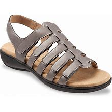 Trotters Tiki Sandal | Women's | Pewter Metallic | Size 5 | Sandals | Ankle Strap | Fisherman