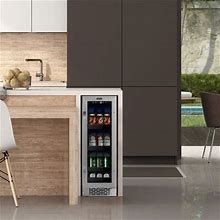 Whynter Whyter 12" Width 60 Cans Beverage Refrigerator W/ Digital Control In Gray | 34 H X 11.75 W X 22.25 D In | Wayfair