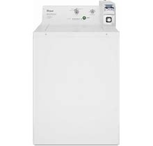 Whirlpool CAE2745F 27 Inch Wide 2.9 Cu. Ft. Top Loading Commercial Washer White Commercial Laundry Equipment Commercial Washing Machines Commercial