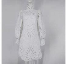 2021 Women's Embroidered Hollow Dress Slim Banquet Evening Dress