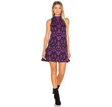 Free People Amelia Purple Combo Knit Mini Dress Size Xs $118
