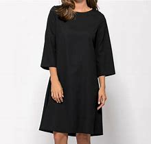 Womens Fashion Dress Short Sleeve Evening Party Sundress 3/4-Length
