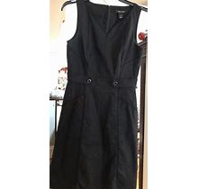 WHITE HOUSE BLACK MARKET Black Sleeveless Dress Size 2