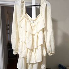 Weworewhat Dresses | Never Been Worn Weworewhat White/Cream Mini Dress. | Color: Cream | Size: L