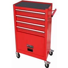 Kidlove Metal Tool Chest With 4 Drawers Tool Sets Metal Tool Box Storage Cabinets Rolling Tool Chest For Mechanic Garage