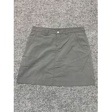 Eddie Bauer Skirt Womens 6 Gray Skort/Shorts Travex Active