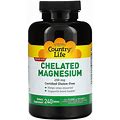 Country Life, Chelated Magnesium, 250 Mg, 240 Tablets