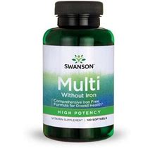 Swanson High Potency Multivitamin Without Iron Softgels, 120 Count