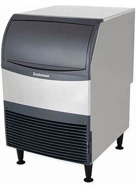 Scotsman UF424W-1 24"W Flake Undercounter Commercial Ice Machine - 440 Lbs/Day, Water Cooled, Gravity Drain, 115V, 440-Lb. Production, Stainless Steel