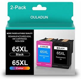 65XL Ink Cartridges High Yield Compatible Replacement For HP Ink 65 Black And Color Combo Pack Works With AMP 100 120 Series Deskjet 3755 3700 2600