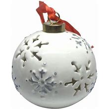 Lightscapes Porcelain Christmas Ornament. Color Changing Light Up.