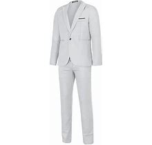 Kijblae Clothing Clearance Mens Clothing ,Men's Suit Jacket + Suit Pants Two-Piece Suitwhite Xxxl)