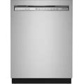 Kitchenaid Front Control 24-In Built-In Dishwasher With Third Rack (Stainless Steel With Printshield Finish), 39-Dba | KDFE204KPS