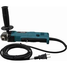 Makita Electric Drill: 3/8" Keyed Chuck, Angled, 2,400 RPM - 115V, 4A, Reversible | Part DA3010F
