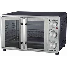 Courant Convection Toaster Oven 20"" In Black Stainless Steel Automatic Shut-Off