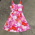 Kaktus Dresses | Pink And Orange Floral Dress | Color: Orange/Pink | Size: M