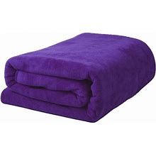 MYLSMPLE Microfiber Luxury Bath Sheet Extra Large Bath Towel Fast Drying Beach Towel (36 Inch X 72 Inch, Purple)