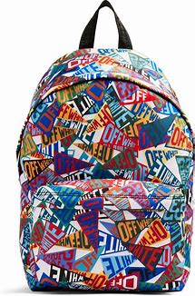Off-White Kids - Logo-Print Zipped Backpack - Kids - Nylon - One Size - Multicolour