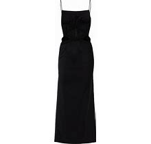 Christopher Esber, Cutout Wool Maxi Dress, Women, Black, US 4, Dresses, Wool