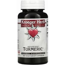 Kroeger Herb Co, Turmeric, 100 Vegetarian Capsules, KHC-10083