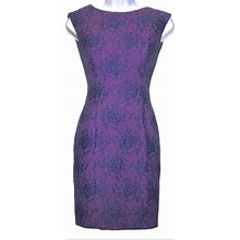 French Connection Dresses | French Connection Lace Sheath Party Cocktail Dress | Color: Blue/Purple | Size: 0
