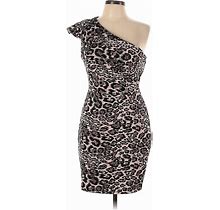 Parker Cocktail Dress: Brown Leopard Print Dresses - Women's Size 12