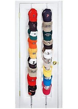 Perfect Curve Caprack18 Over-The-Door Cap Organizer, Two Straps, Holds